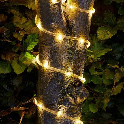Lichterschlauch 100M mit 1000 LEDs, Röhrenlicht mit Warm Licht, Strombetrieben, für Außen