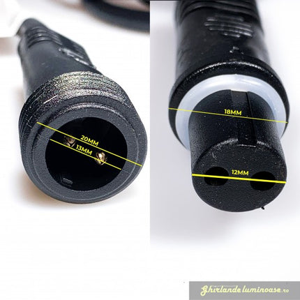 5M Verlängerungskabel für Lichterkette, IP65, für Außen