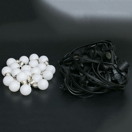 Kabel 100M mit 300 Fassungen E27 aus max. 15W, Schwarzes Kabel, für Außen