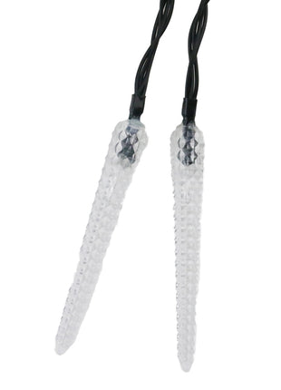 Solar Lichterkette 3M mit 20 Eiszapfen-LEDs, Warm Licht, für Außen