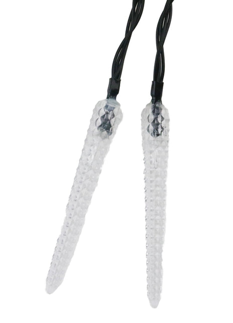 Solar Lichterkette 3M mit 20 Eiszapfen-LEDs, Warm Licht, für Außen