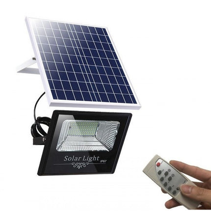 LED Solar Flutlicht 60W mit Dämmerungssensor und Fernbedienung
