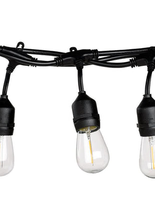 Solar Lichterkette 10M mit 20 LED-Birnen, E27, 2W, für Außen, Zusammenschaltbar