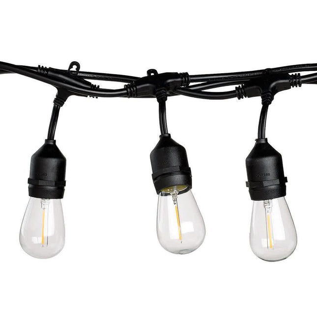 Solar Lichterkette 10M mit 20 LED-Birnen, E27, 2W, für Außen, Zusammenschaltbar