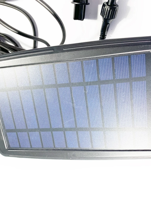 Solar Lichterkette mit USB, 10M mit 10 Matt Weiß LED-Lampen, Schwarzes Kabel, Warm Licht, für Außen