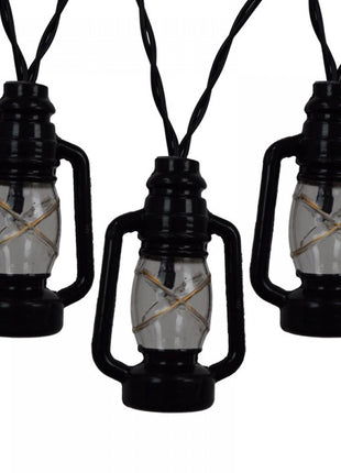 Solar Lichterkette 3M mit 20 Laternen-LEDs, Dunkelgrün Kabel, Warm Licht, für Außen