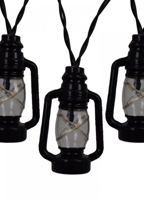 Solar Lichterkette 3M mit 20 Laternen-LEDs, Dunkelgrün Kabel, Warm Licht, für Außen