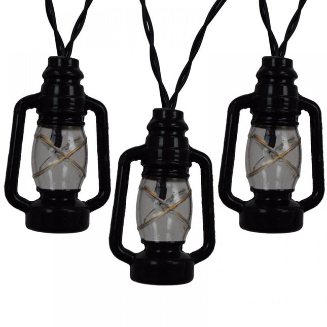 Solar Lichterkette 3M mit 20 Laternen-LEDs, Dunkelgrün Kabel, Warm Licht, für Außen