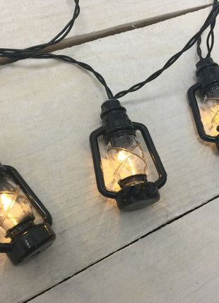 Solar Lichterkette 3M mit 20 Laternen-LEDs, Dunkelgrün Kabel, Warm Licht, für Außen