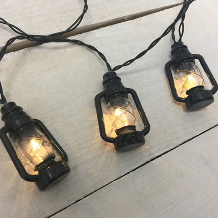 Solar Lichterkette 3M mit 20 Laternen-LEDs, Dunkelgrün Kabel, Warm Licht, für Außen