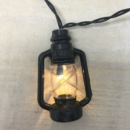 Solar Lichterkette 3M mit 20 Laternen-LEDs, Dunkelgrün Kabel, Warm Licht, für Außen