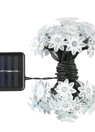 Solar Lichterkette 3M mit 20 Blumen-LEDs, Warm Licht, für Außen