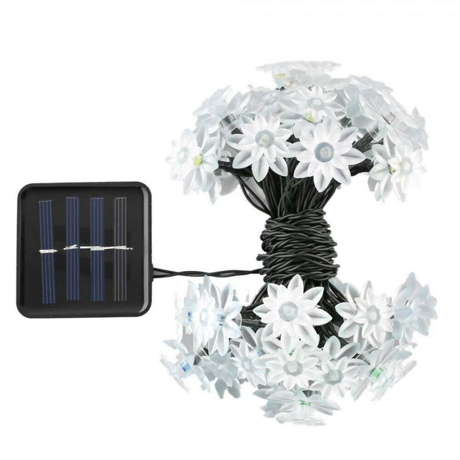 Solar Lichterkette 3M mit 20 Blumen-LEDs, Warm Licht, für Außen