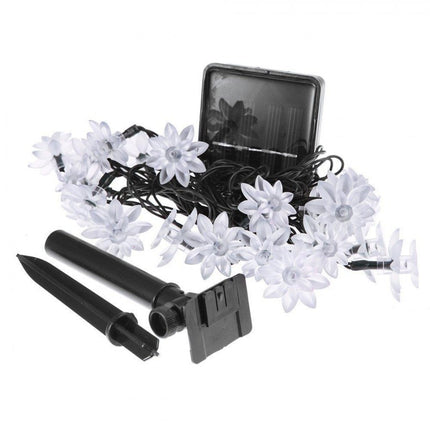 Solar Lichterkette 3M mit 20 Blumen-LEDs, Warm Licht, für Außen