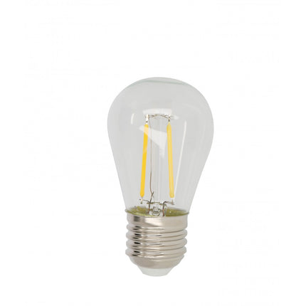 Solar Lichterkette 7,6M mit 10 + 2 Birnen LEDs Geschenk, E27 2W, Schwarzes Kabel, Warm Licht, für Außen