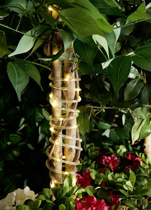 Solar Lichtschlauch Lichterkette 10M mit 100 LEDs, Warm Licht, für Außen