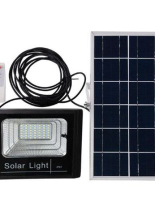LED Solar Flutlicht 25W mit Dämmerungssensor und Fernbedienung