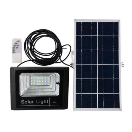 LED Solar Flutlicht 25W mit Dämmerungssensor und Fernbedienung