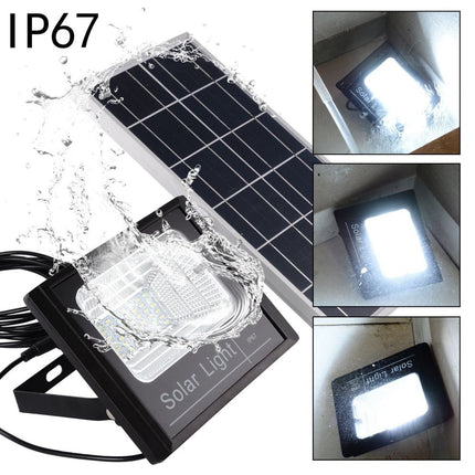 LED Solar Flutlicht 60W mit Dämmerungssensor und Fernbedienung