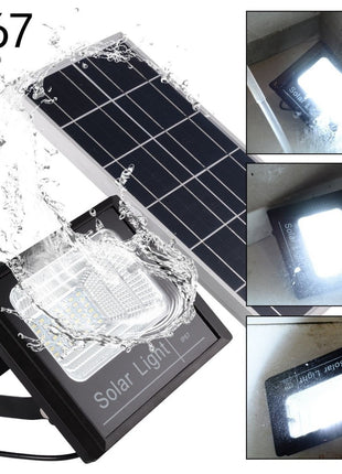 LED Solar Flutlicht 40W mit Dämmerungssensor und Fernbedienung