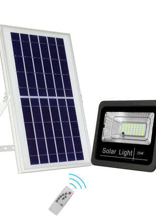 LED Solar Flutlicht 25W mit Dämmerungssensor und Fernbedienung