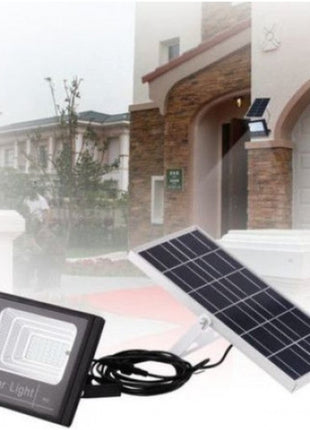 LED Solar Flutlicht 60W mit Dämmerungssensor und Fernbedienung