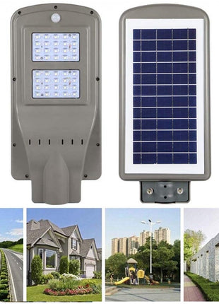 LED Solar Flutlicht mit Bewegungssensor 40W, Straßenbeleuchtung mit Kaltes Licht, für Außen