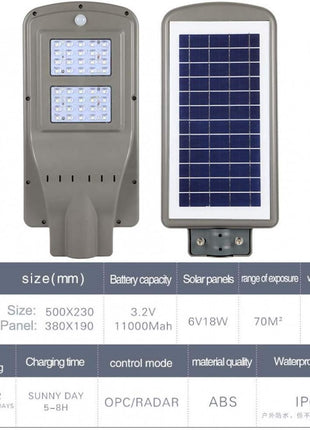 LED Solar Flutlicht mit Bewegungssensor 40W, Straßenbeleuchtung mit Kaltes Licht, für Außen