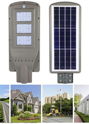 Solarlampe für Dämmerungsstraße und Bewegungsmelder 60W, Kaltes Licht, für Außen