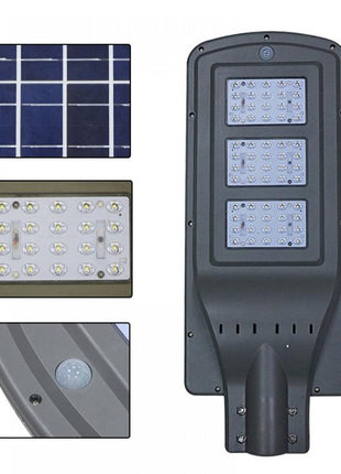 Solarlampe für Dämmerungsstraße und Bewegungsmelder 60W, Kaltes Licht, für Außen