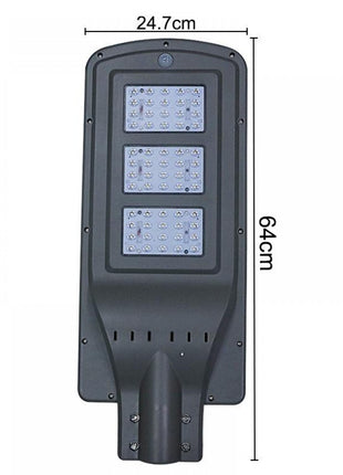 LED Solar Straßenlampe mit Bewegungssensor 60W und Fernbedienung, Kaltes Licht, für Außen