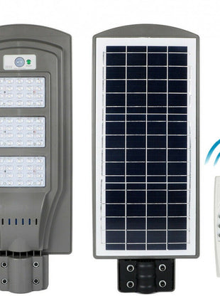 LED Solar Straßenlampe mit Bewegungssensor 60W und Fernbedienung, Kaltes Licht, für Außen