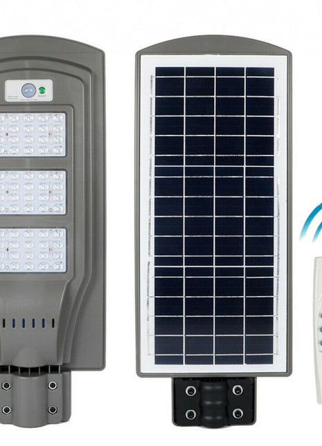 LED Solar Straßenlampe mit Bewegungssensor 60W und Fernbedienung, Kaltes Licht, für Außen