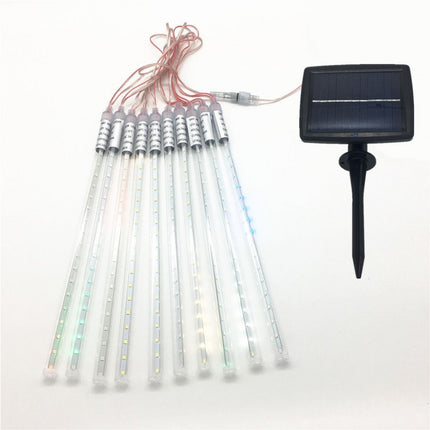 Solar Lichterkette Meteorschauer 3M mit 10 Regenlichter mit 360 LEDs, Warm Licht, für Außen