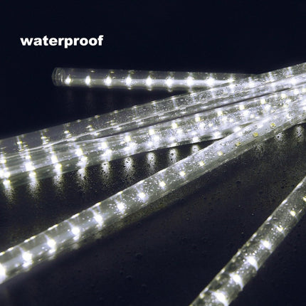 Solar Lichterkette Meteorschauer 3M mit 10 Regenlichter mit 360 LEDs, Warm Licht, für Außen