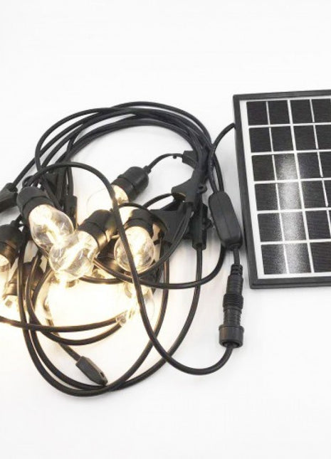 Solar Lichterkette 8M mit 20 LED-Birnen, E27, 2W, für Außen