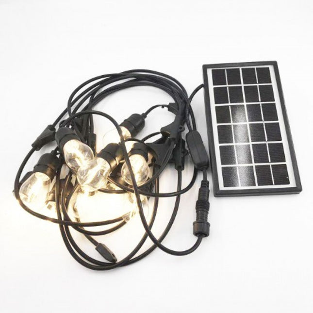 Solar Lichterkette 8M mit 20 LED-Birnen, E27, 2W, für Außen