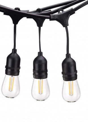 Solar Lichterkette 8M mit 20 LED-Birnen, E27, 2W, für Außen