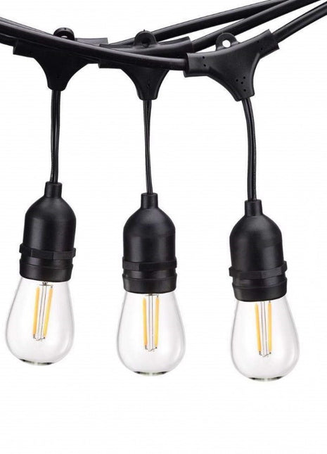 Solar Lichterkette 8M mit 20 LED-Birnen, E27, 2W, für Außen