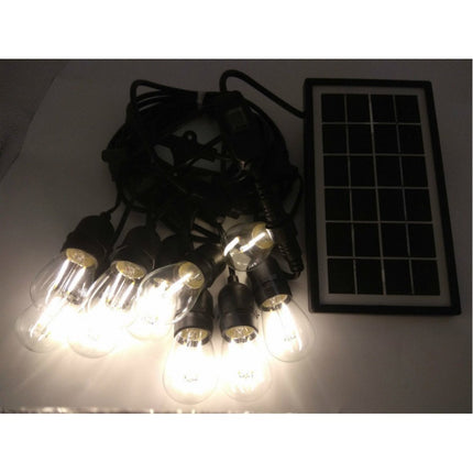 Solar Lichterkette 8M mit 20 LED-Birnen, E27, 2W, für Außen