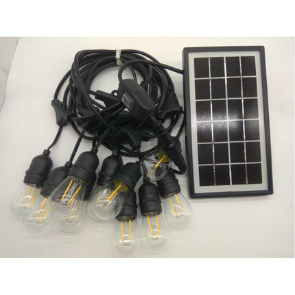 Solar Lichterkette 8M mit 20 LED-Birnen, E27, 2W, für Außen