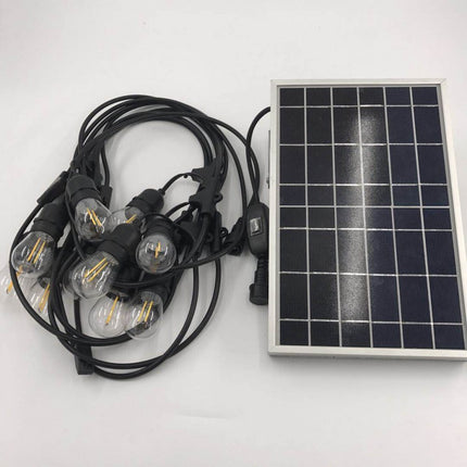 Solar Lichterkette 8M mit 20 LED-Birnen, E27, 2W, für Außen