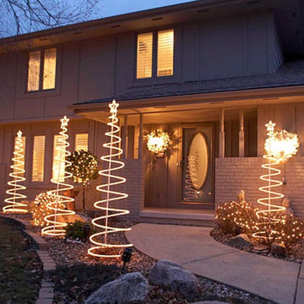 Tannenbaum 1,5M vom Schlauch mit 960 LEDs und Unterstützung, Warm Licht, für Außen