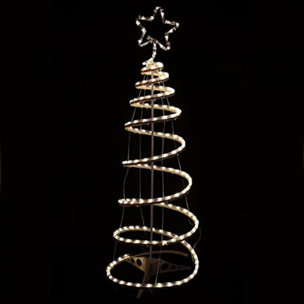 Tannenbaum 1,5M vom Schlauch mit 960 LEDs und Unterstützung, Warm Licht, für Außen