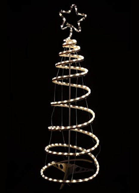 Tannenbaum 1,5M vom Schlauch mit 960 LEDs und Unterstützung, Warm Licht, für Außen