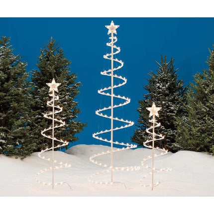 Tannenbaum 1,5M vom Schlauch mit 960 LEDs und Unterstützung, Warm Licht, für Außen