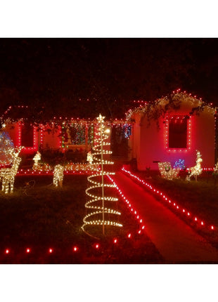 Tannenbaum 1,5M vom Schlauch mit 960 LEDs und Unterstützung, Warm Licht, für Außen