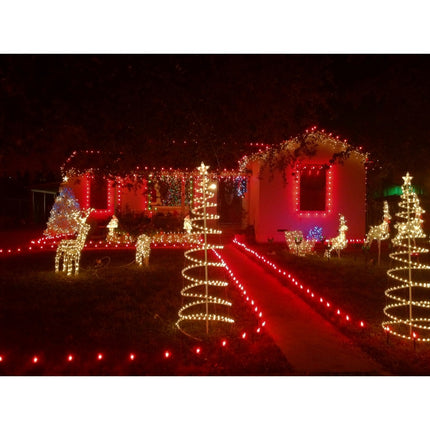 Tannenbaum 1,5M vom Schlauch mit 960 LEDs und Unterstützung, Warm Licht, für Außen
