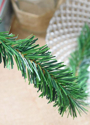 Künstliche Tannengirlande 3M mit 30 Mini-LEDs, Warm Licht, Batteriebetriben