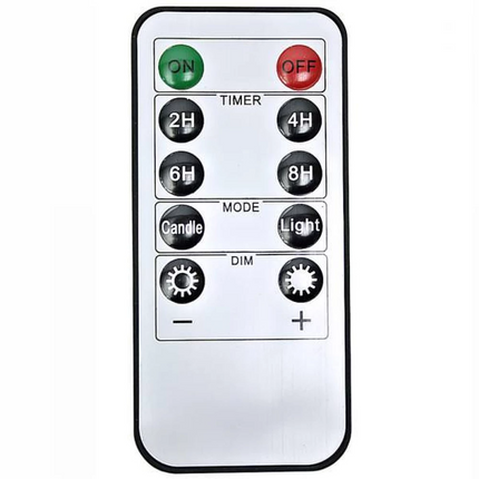 LED Marmor Kerze mit 3 Dochte, Realistische Flamme, Warm Licht, mit Batterien und Fernbedienung